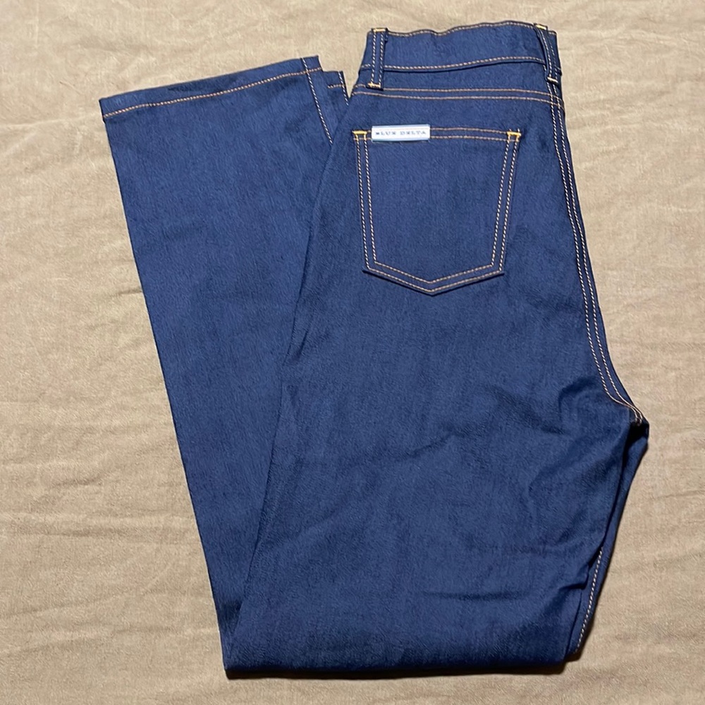 Blue Delta NATURAL INDIGO DENIM JEANS (RW-26) like new
